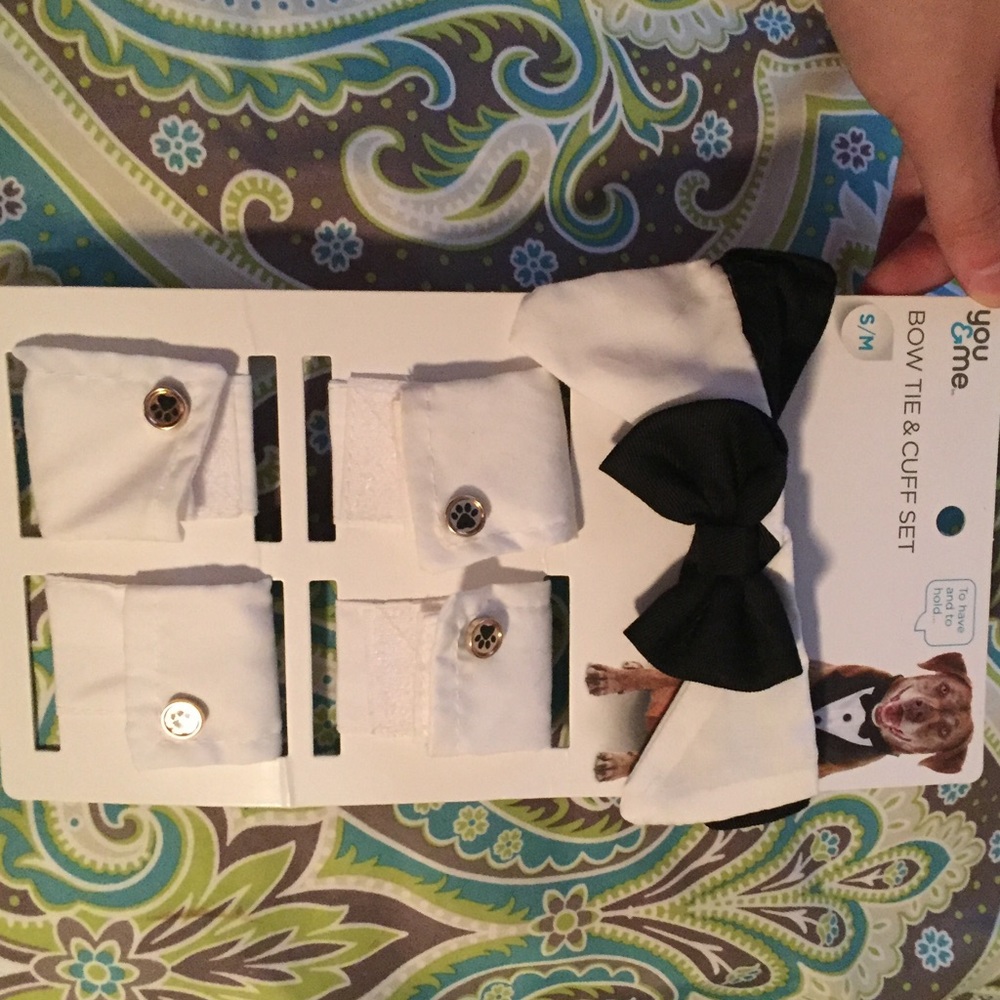 Dog bow tie set